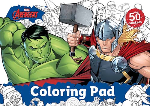 avengers coloring pad