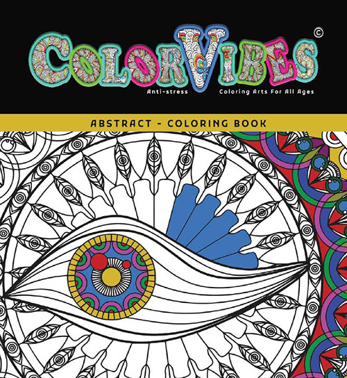 COLORVIBES ; ABSTRACT - COLORING BOOK