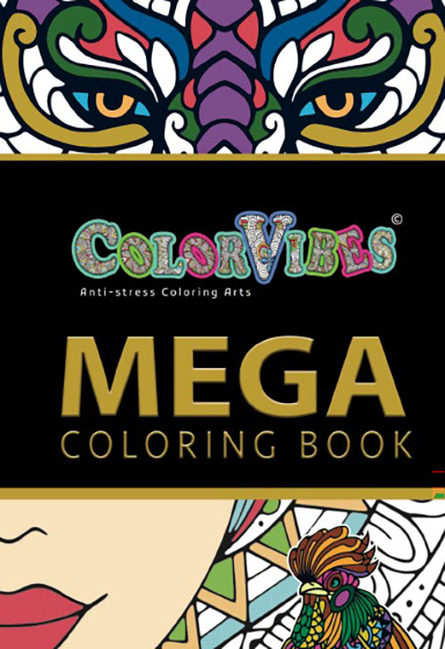 COLORVIBES ; MEGA COLORING BOOK